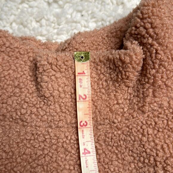 Sherpa Funnel Neck Pull Over Haven Well Within Cozy Pullover Blush Soft Pocket - Picture 11 of 11